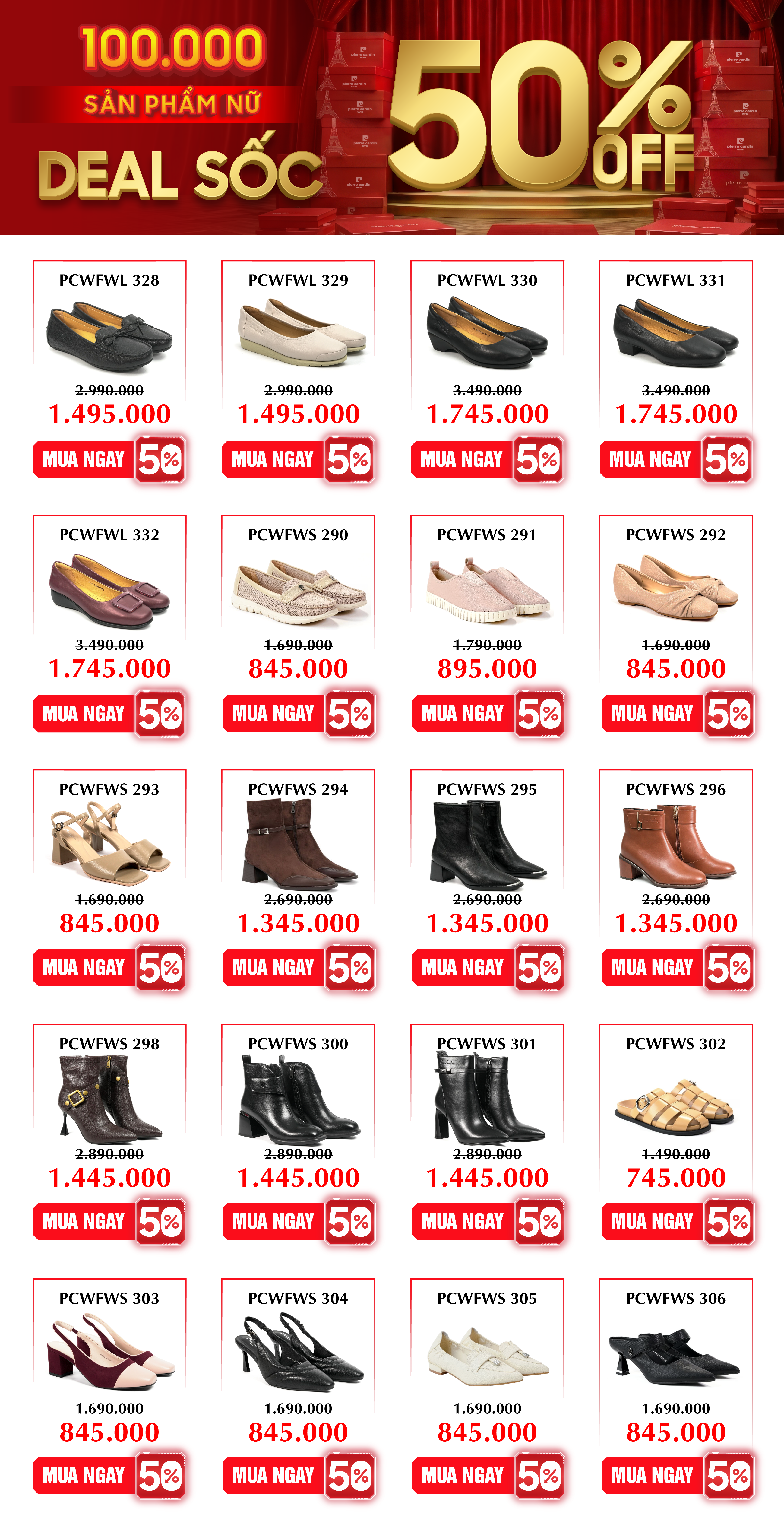 1.000 mẫu túi nữ – Deal sốc 50% OFF