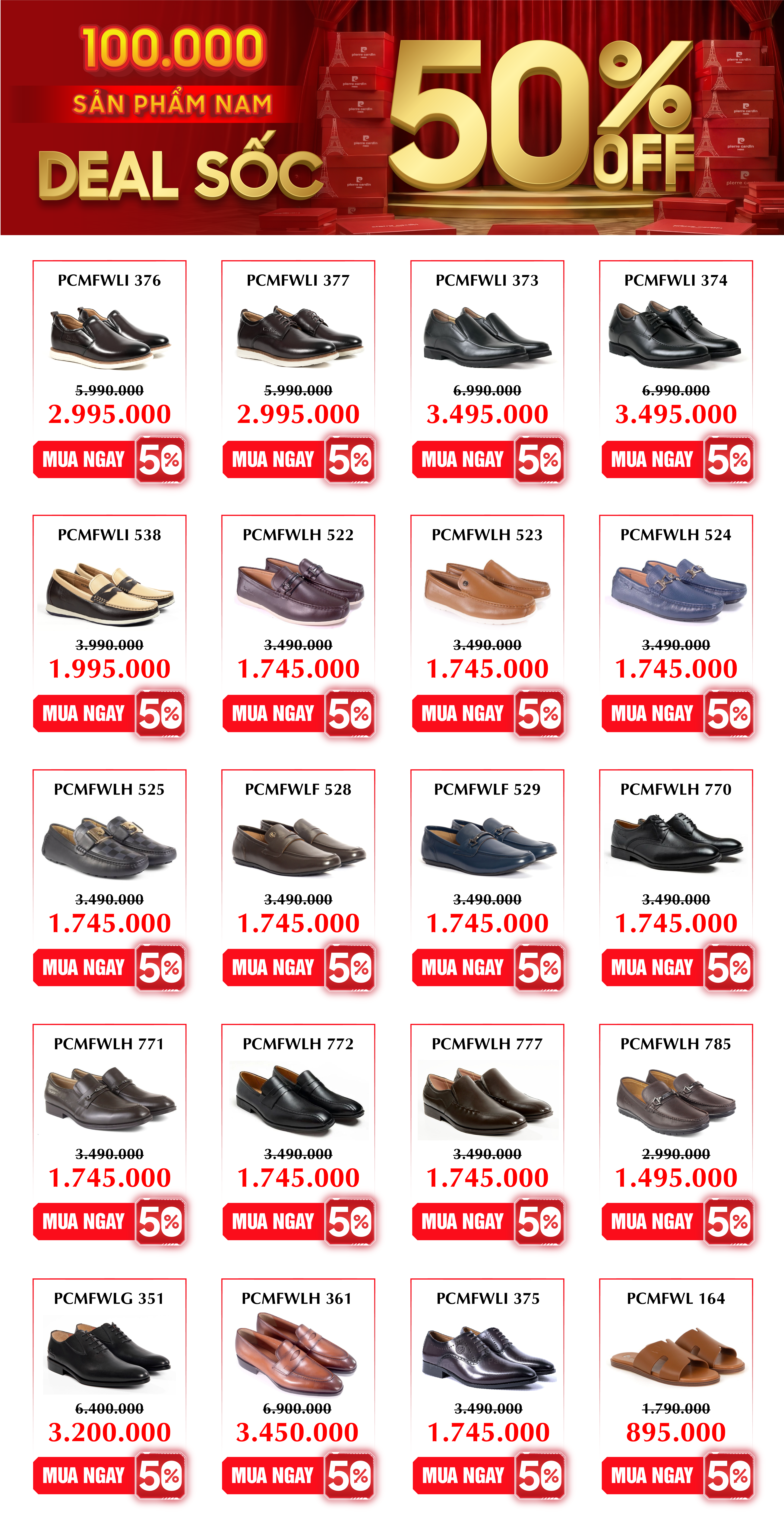 100.000 sản phẩm nữ – Deal sốc 50% OFF