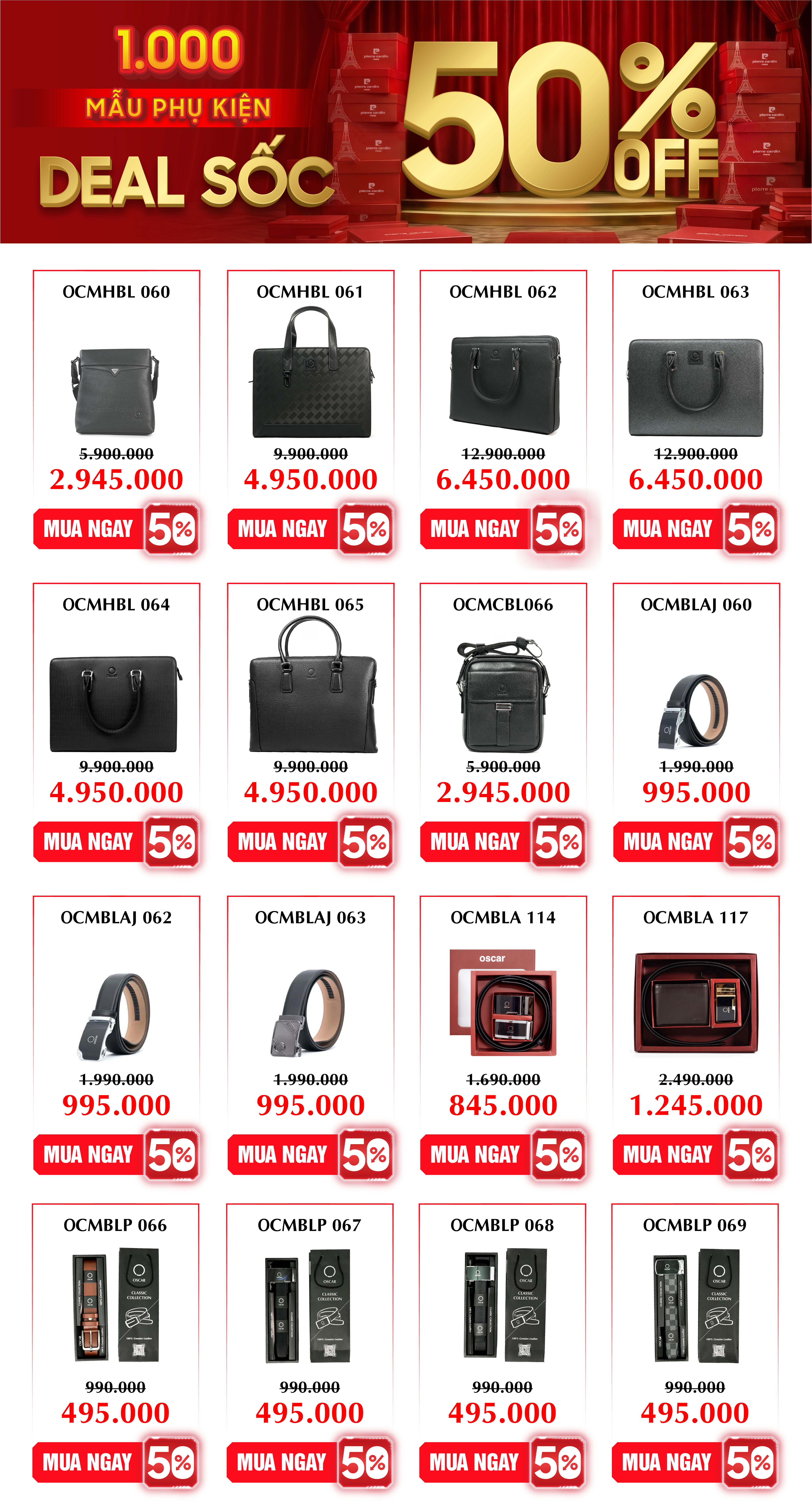 Private Sale 50% OFF – Nhắc nhở ưu đãi