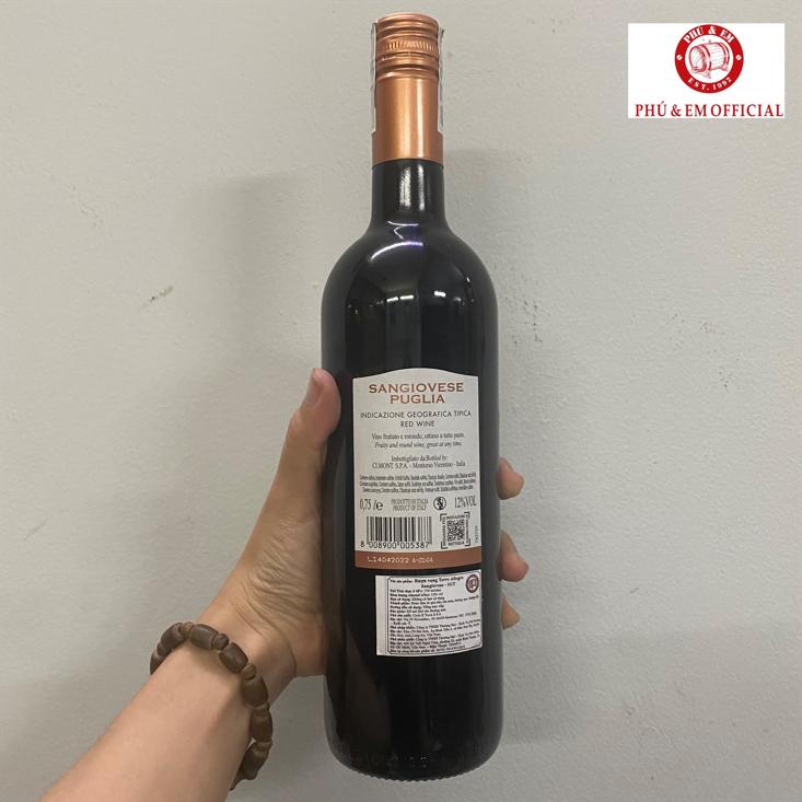 Rượu Vang Đỏ Ý Terre Allegre Sangiovese – PHU EM FOOD & WINE