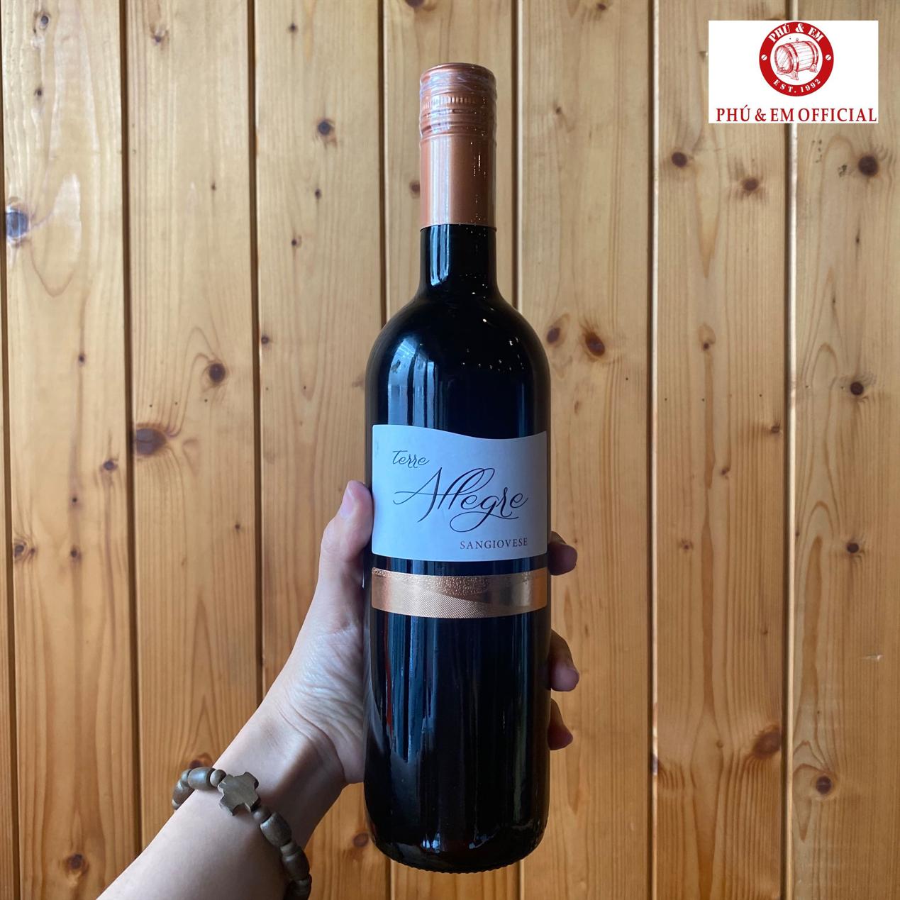 Rượu Vang Đỏ Ý Terre Allegre Sangiovese – PHU EM FOOD & WINE