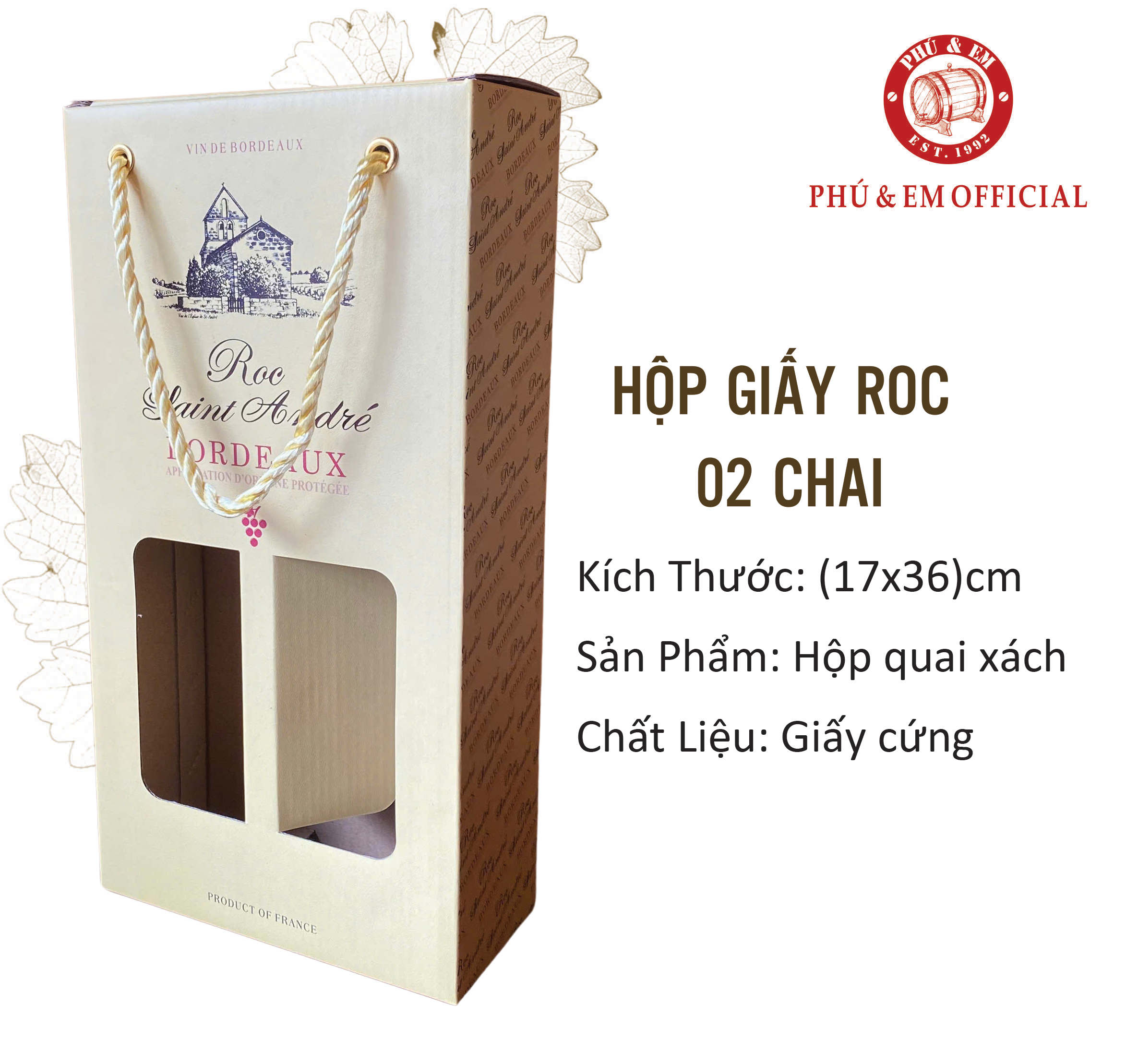 Hộp Roc 02 chai