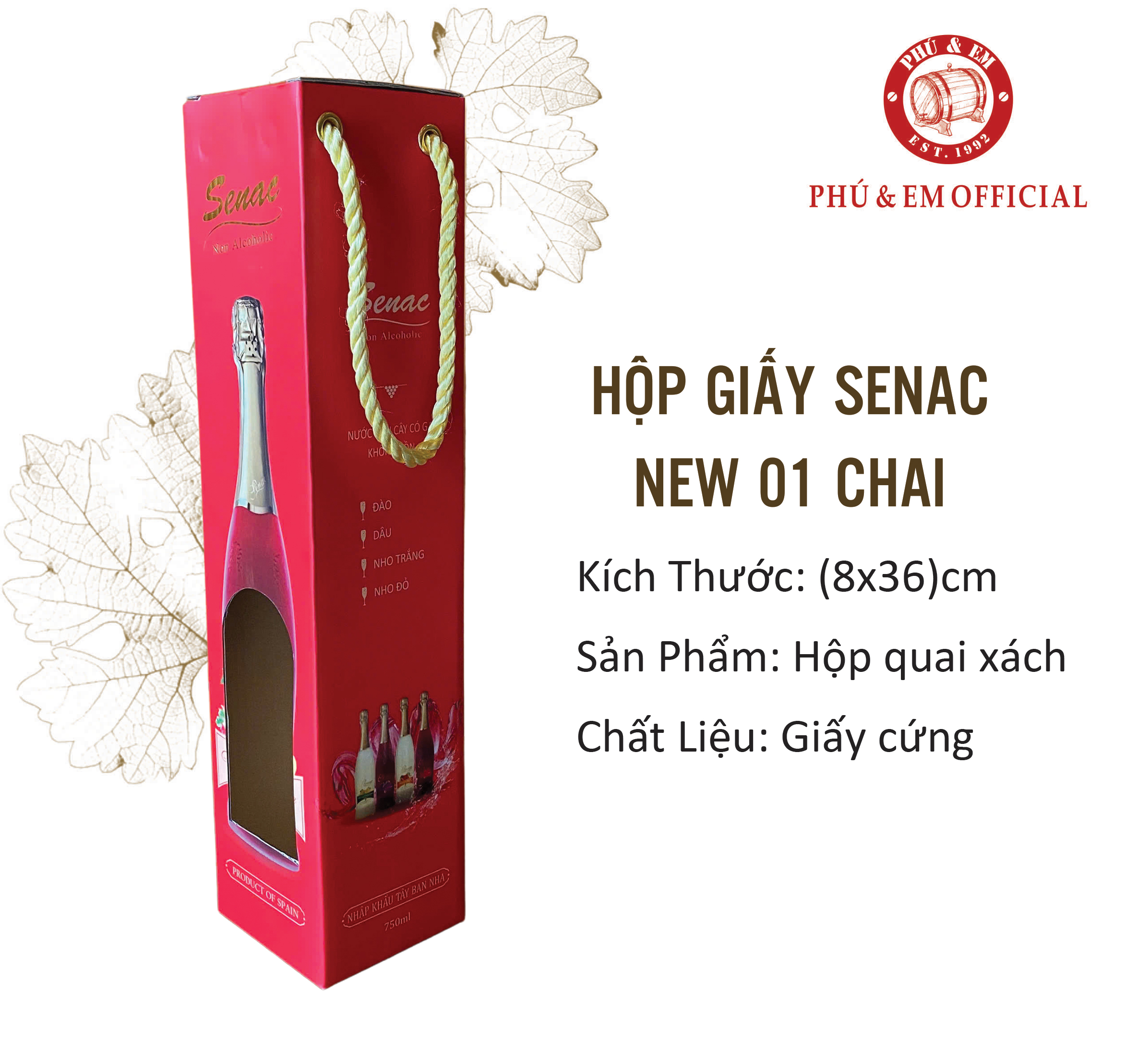 Hộp senac new 01 chai