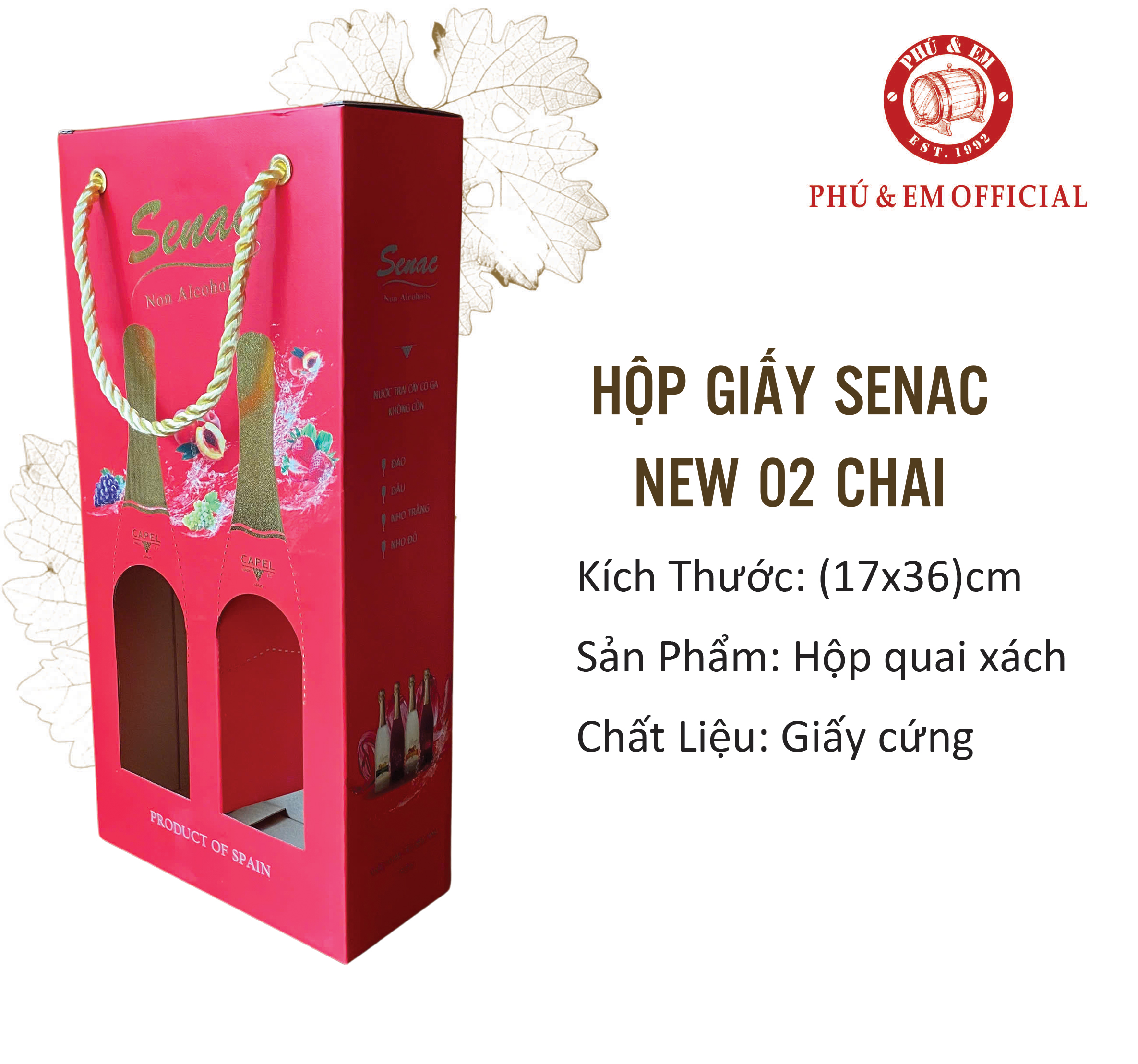 Hộp senac new 02 chai