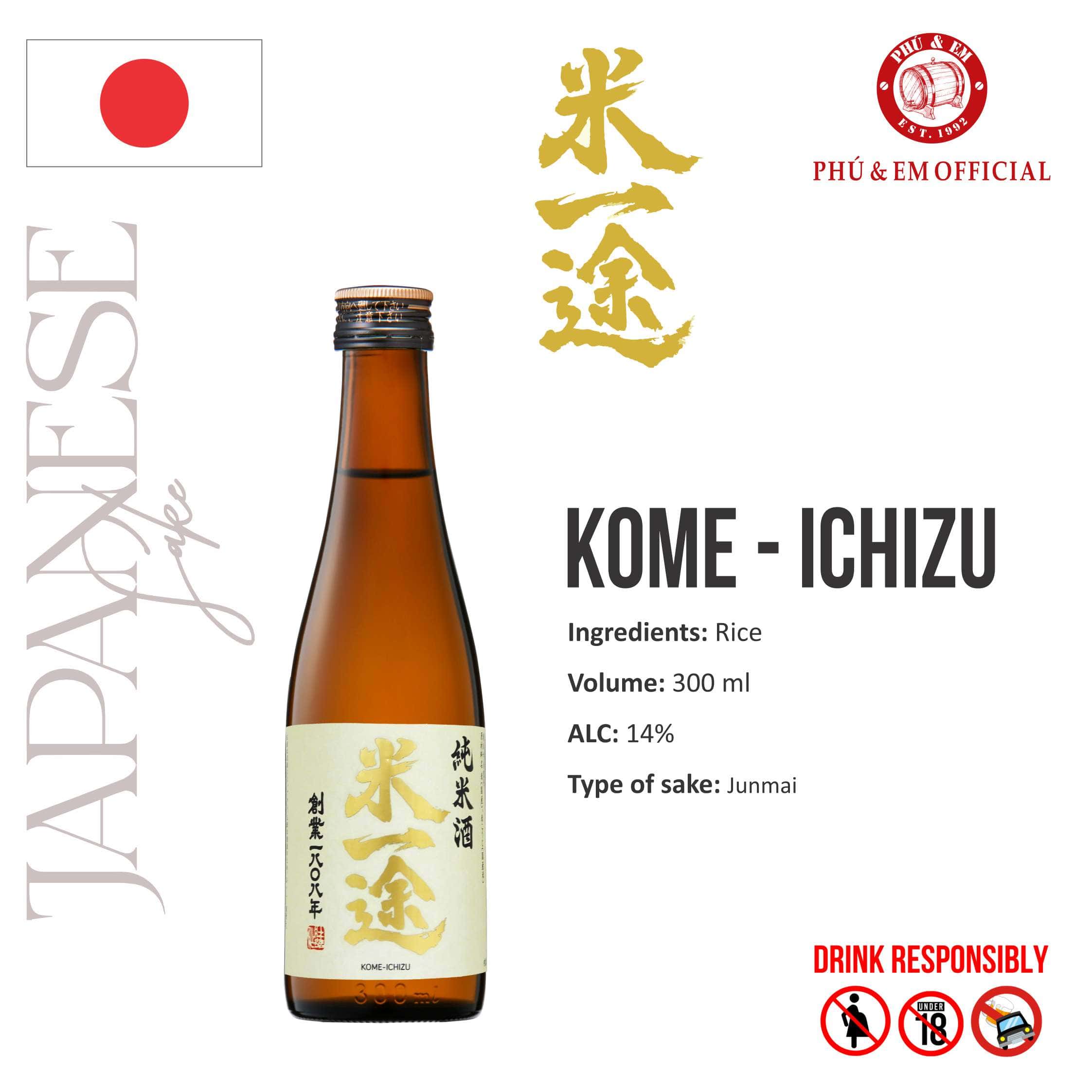 Rượu Sake Nhật Kome Ichizu 300ml