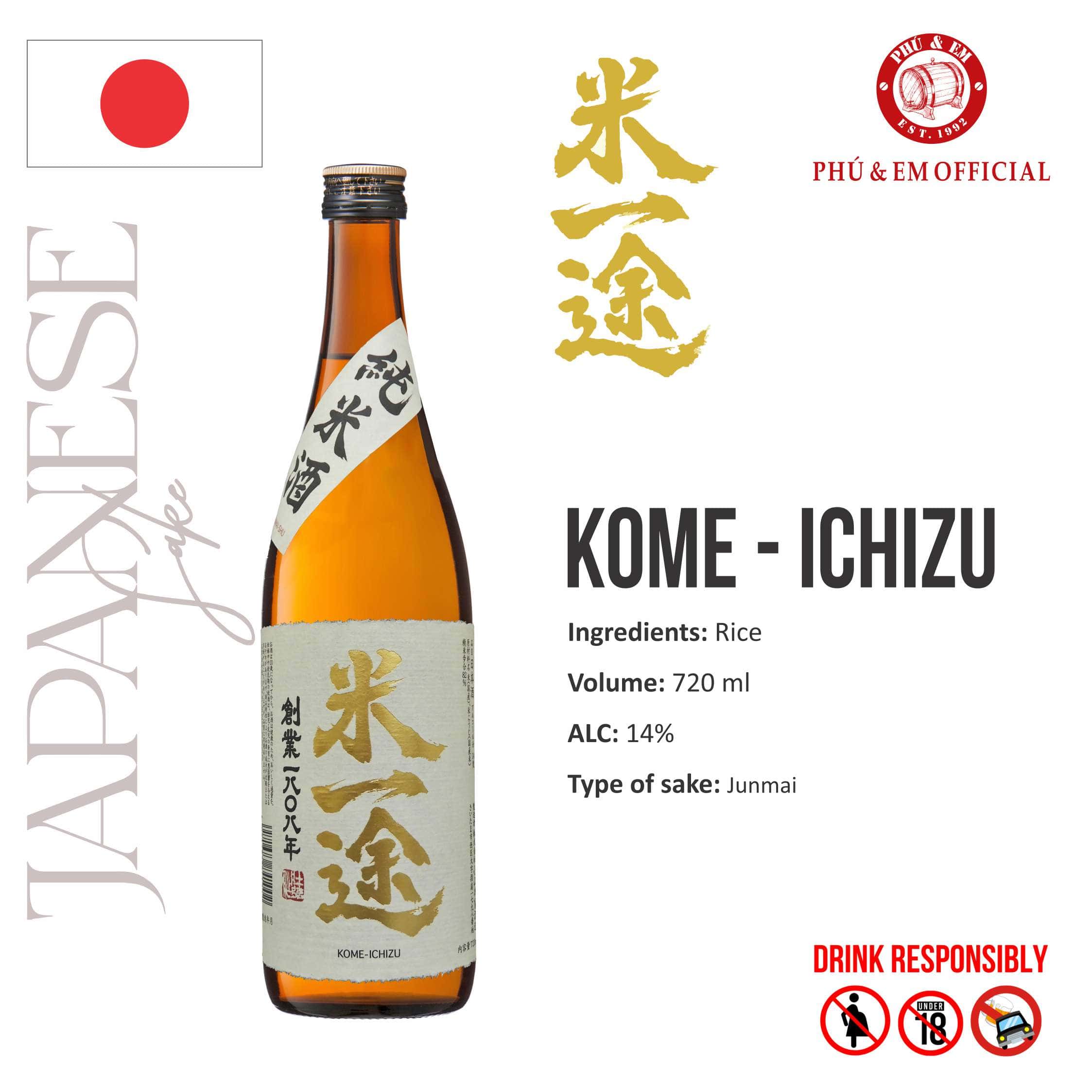 Rượu Sake Nhật Kome Ichizu 720ml
