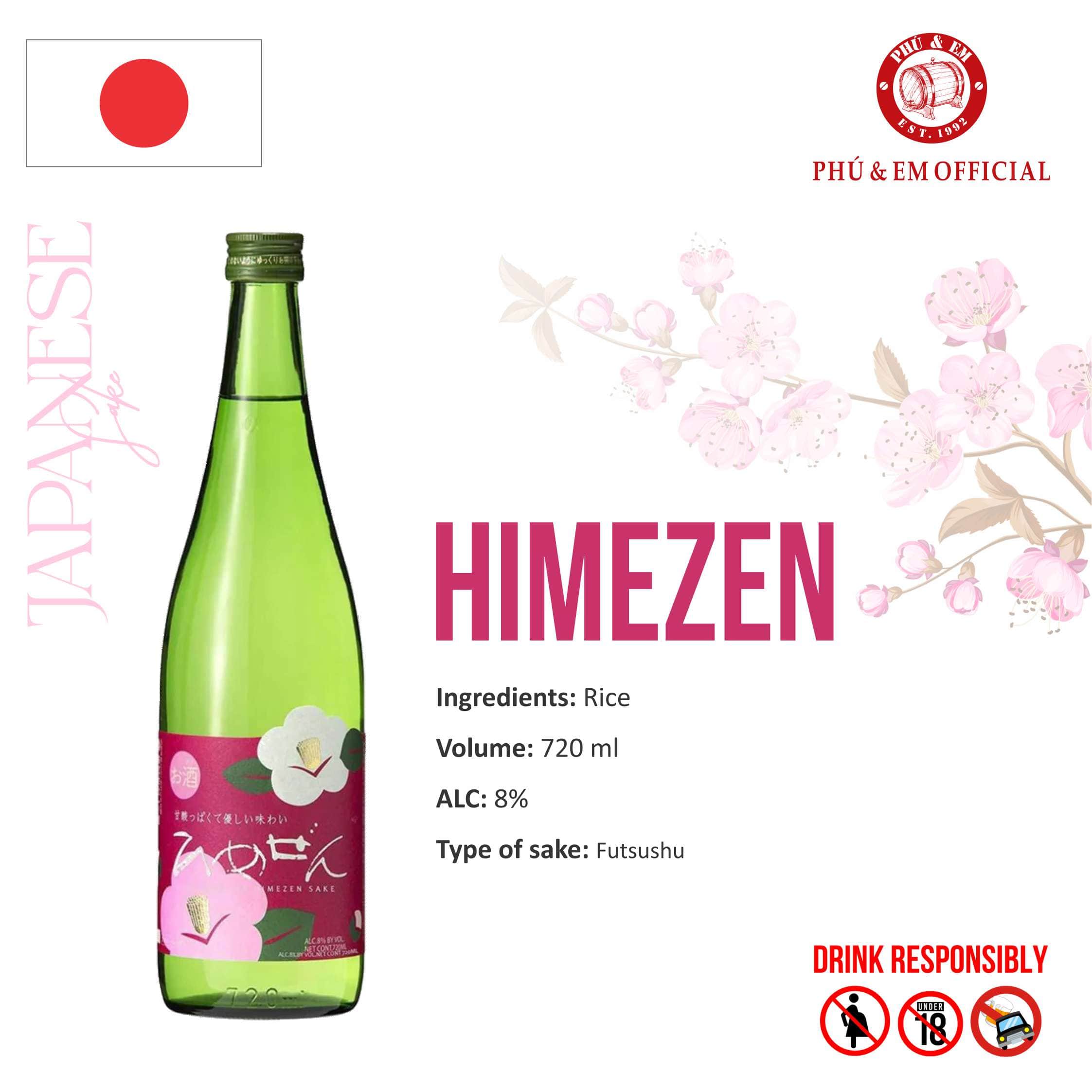 Rượu Sake Nhật Ichinokura Himezen 720ml