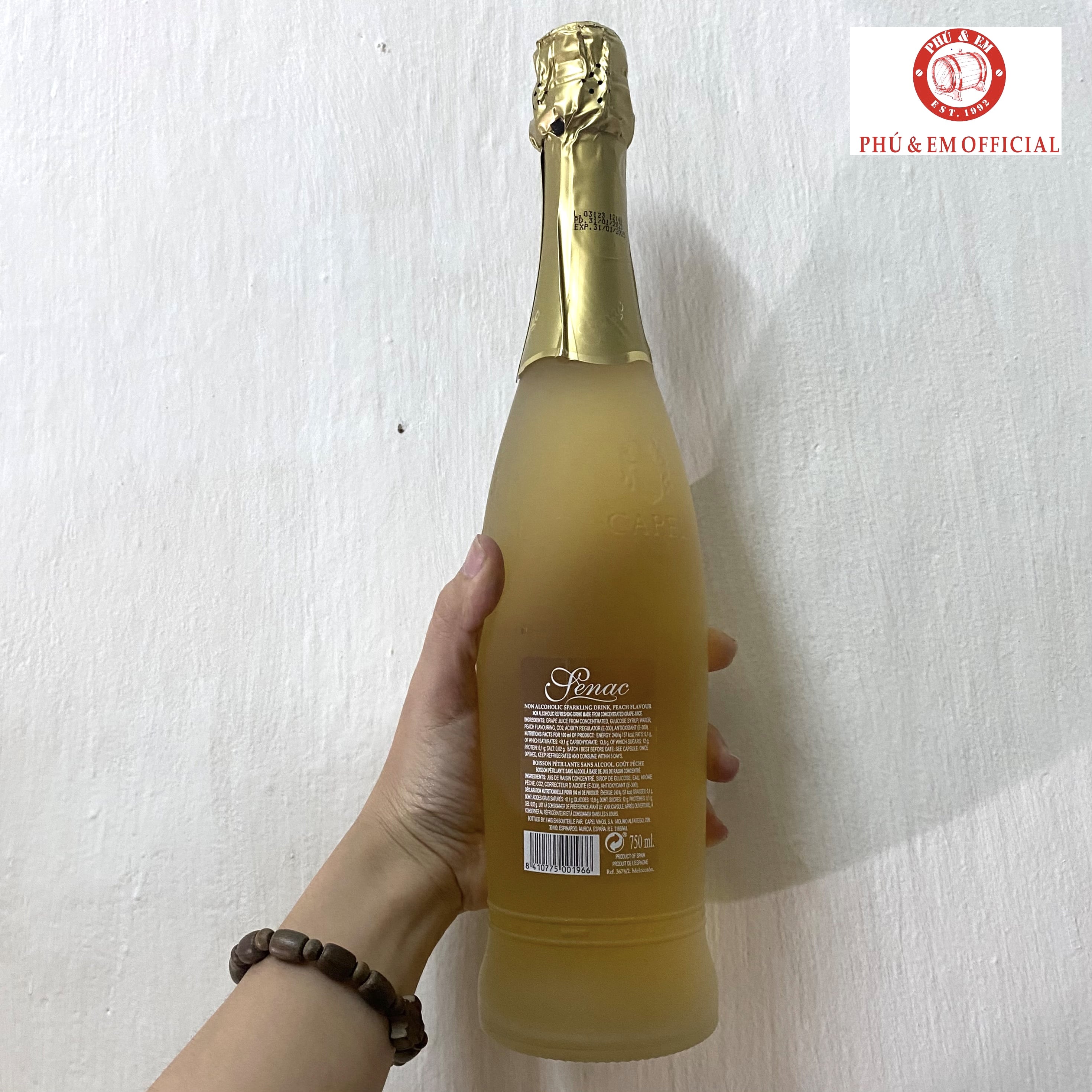  Nước Trái Cây Lên Men Không Cồn Tây Ban Nha Senac Reserva Vị Đào 