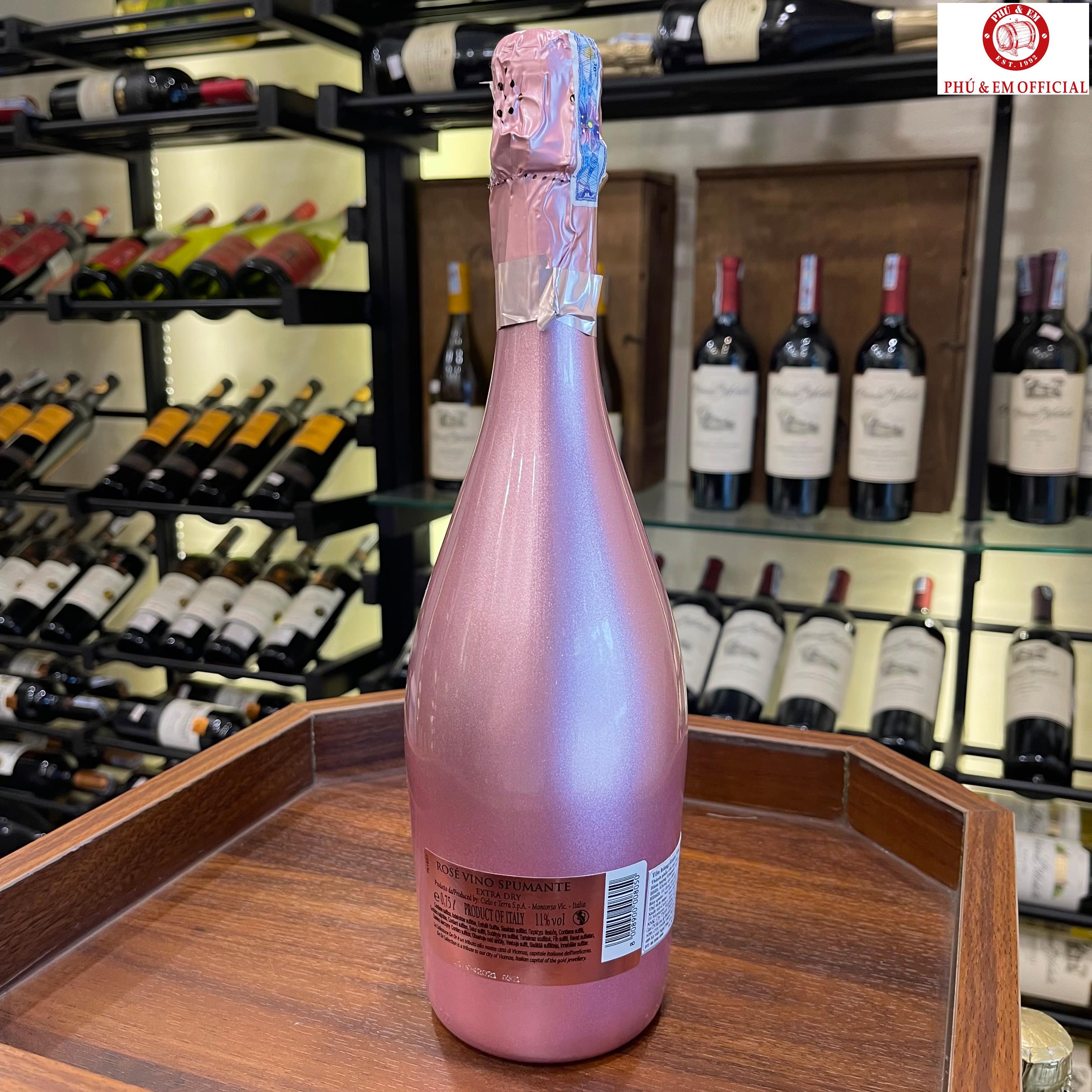  Rượu Vang Nổ Ý Cuvee Deor The Gold Collection Rosé Spumante Extra Dry 