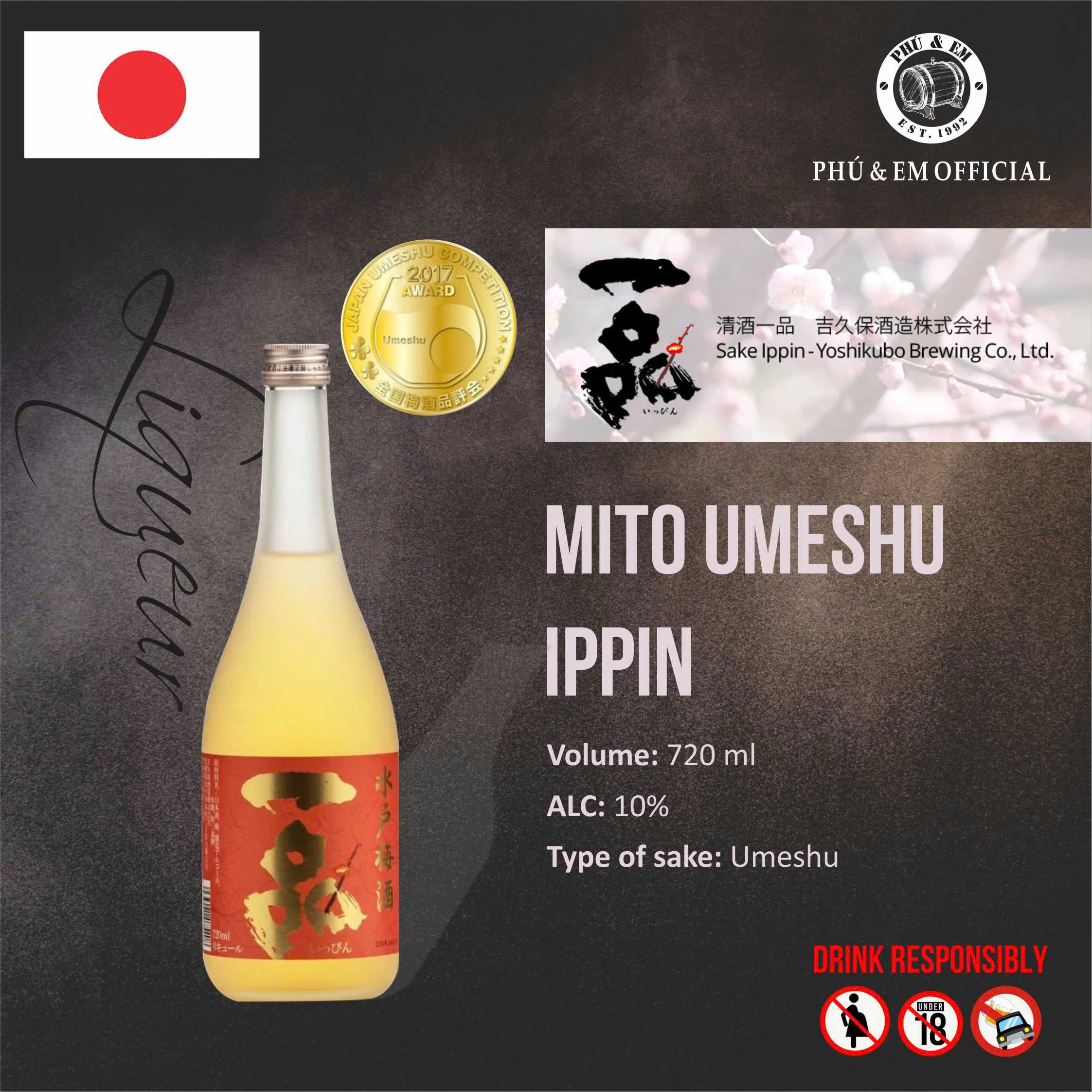  Rượu Nhật Mito Umeshu IPPIN 720ml 
