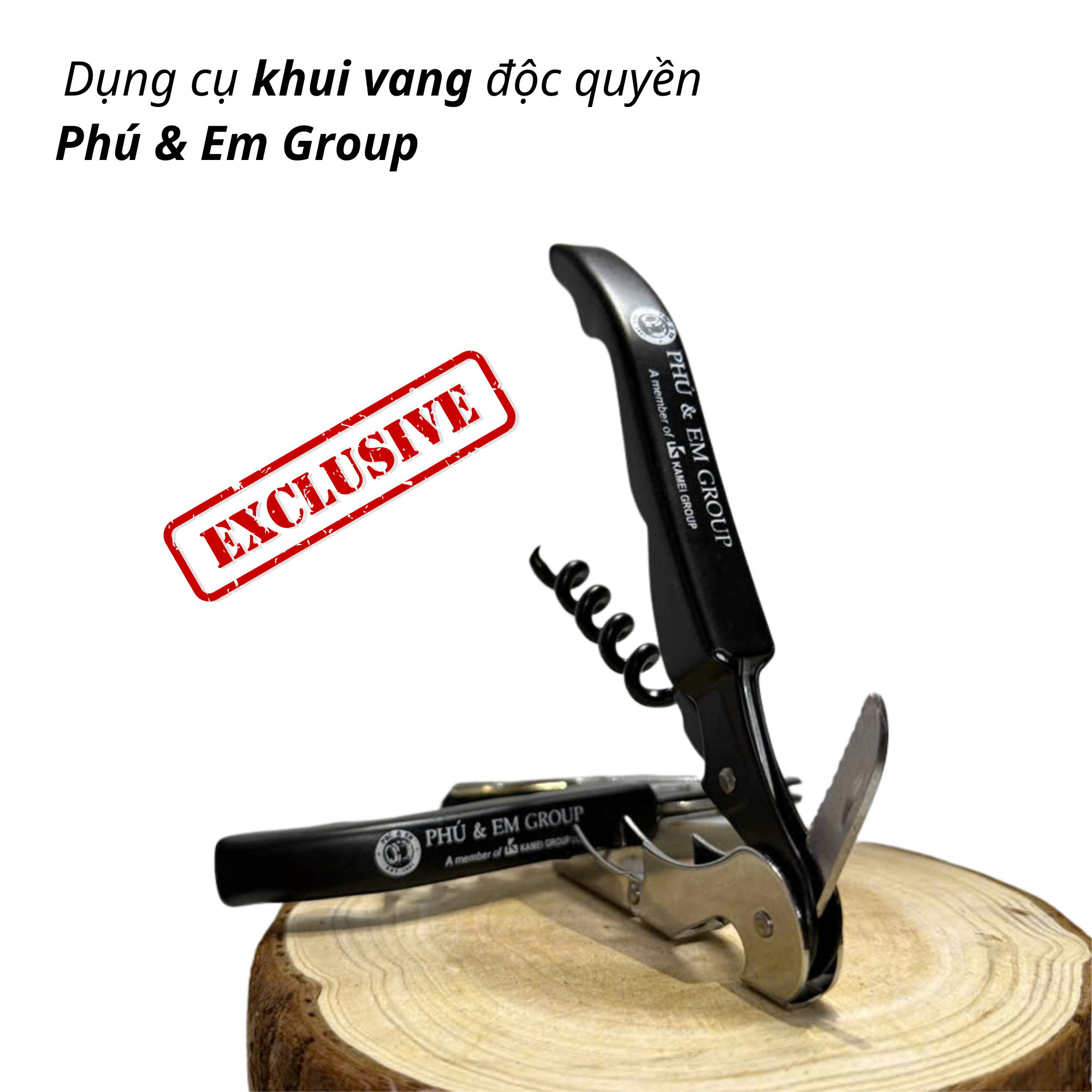Dụng Cụ Khui Rượu Vang Phú & Em