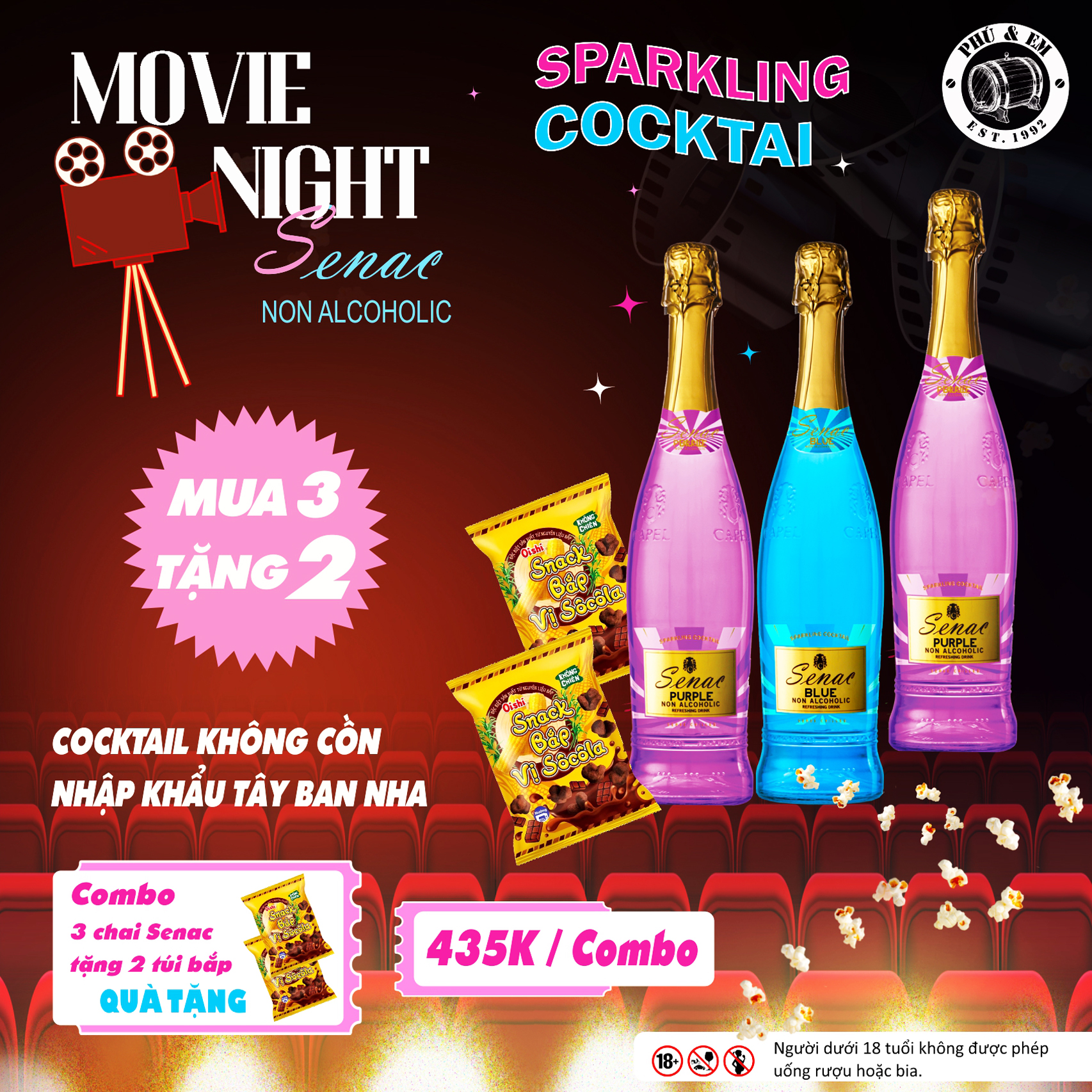  [COMBO MOVIE NIGHT] Senac + Snack 
