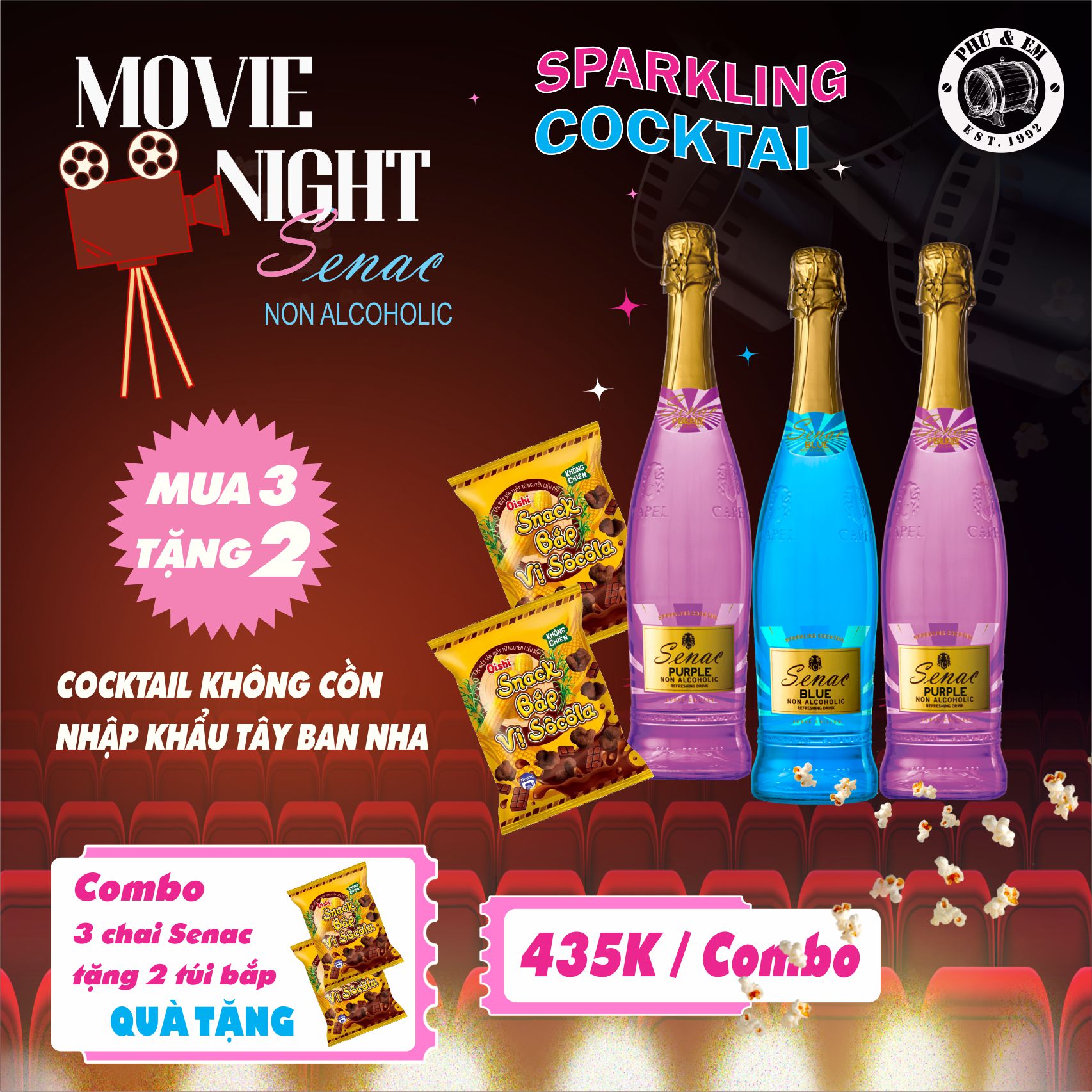  [COMBO MOVIE NIGHT] Senac + Snack 