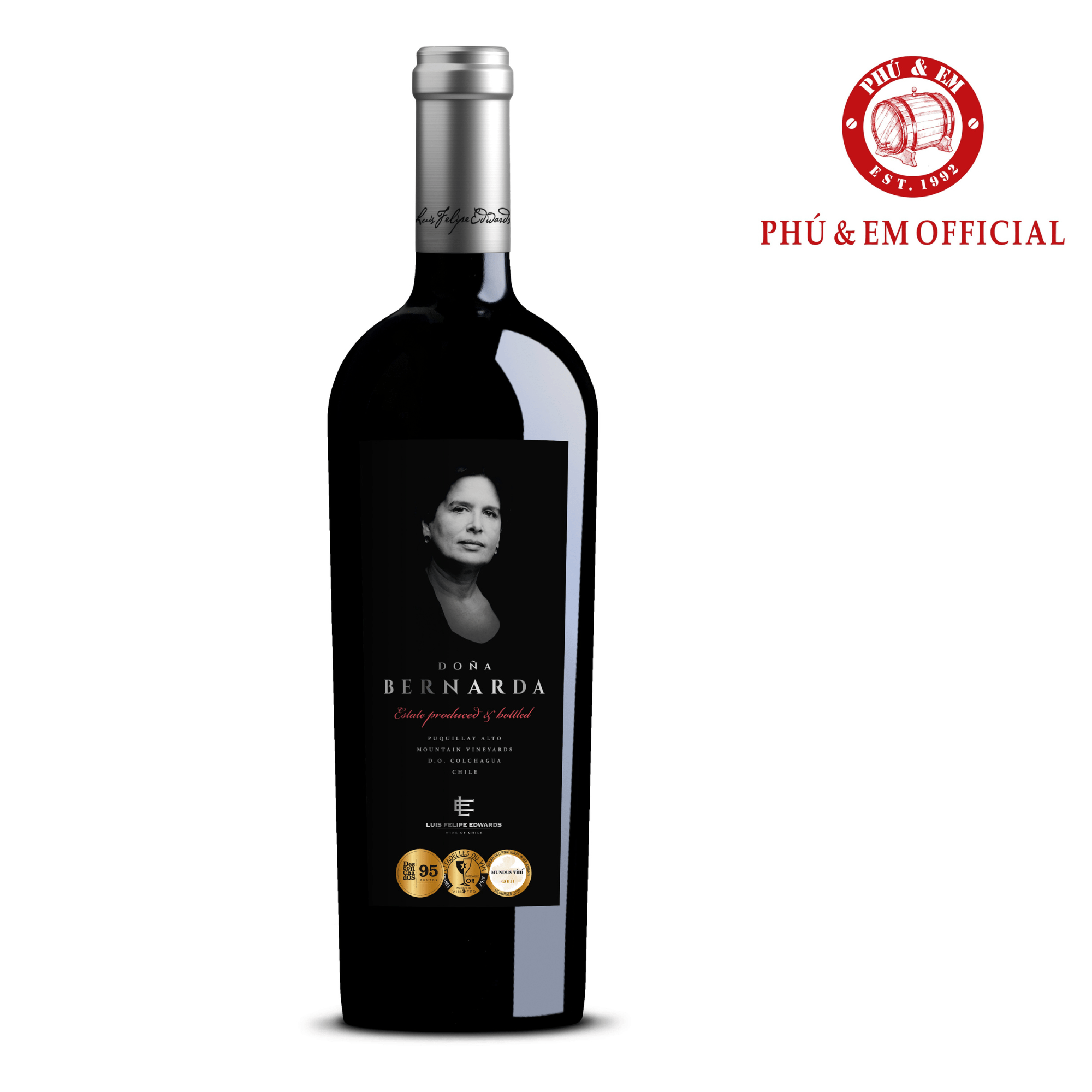  [CHƯƠNG TRÌNH THÁNG TÁM] Rượu Vang Đỏ Chile Luis Felipe Edwards Dona Bernarda 