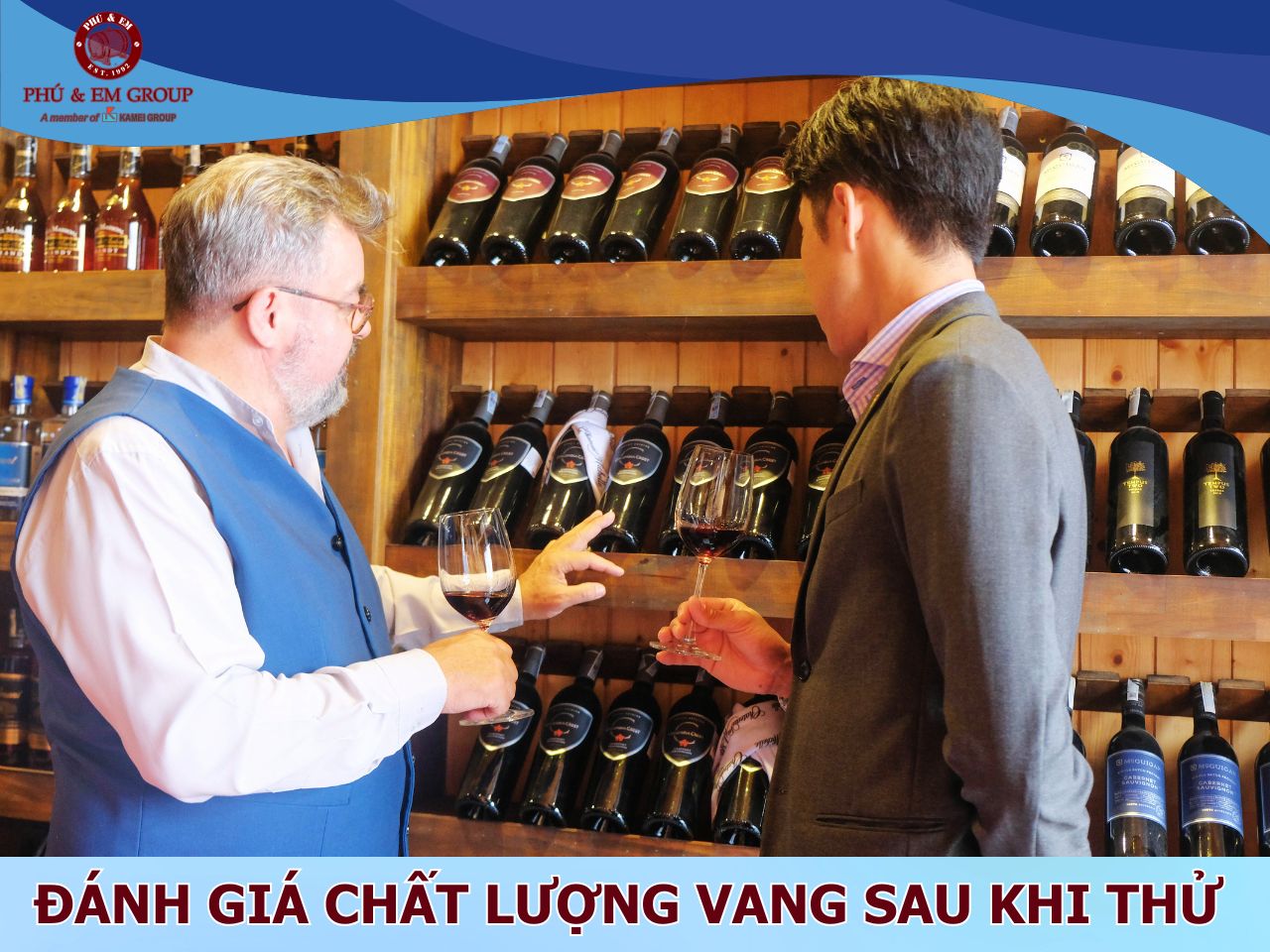 Đ&aacute;nh gi&aacute; chất lượng sau khi thử rượu